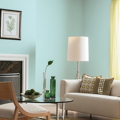 Small Living Room Ideas: Aquamarine Colors